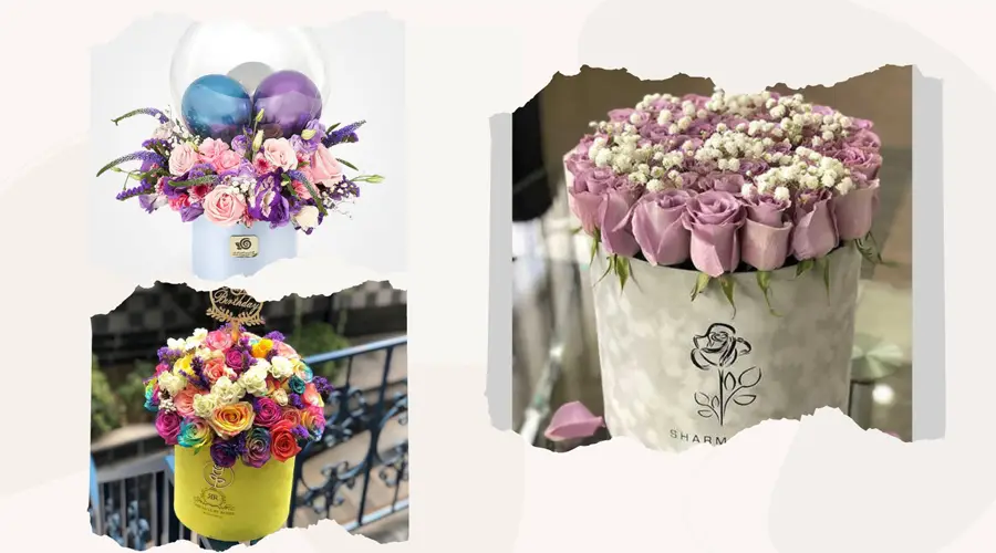 خرید باکس گل برای هدیه ولنتاین